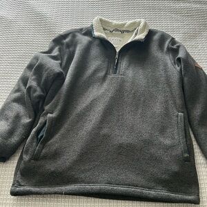 Men’s Orvis fleece lined quarter zip